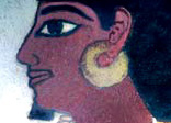 Image of Sennefer as portrayed in one of the wall paintings within his tomb on the west bank at Luxor.