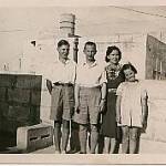 Paul, (Al)Bert, Joyce and Barbara Fuller after the seige, in Sliema