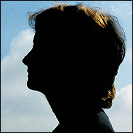 Woman in profile