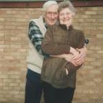 Tom with his wife of over fifty years, Jean, who died earlier this year. Pictured at their home in Buckinghamshire.