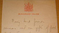 Royal Letter from Princess Elizabeth