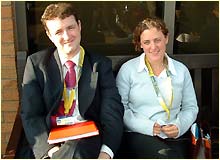 Conference editor Jamie Angus and producer Owenna Griffiths