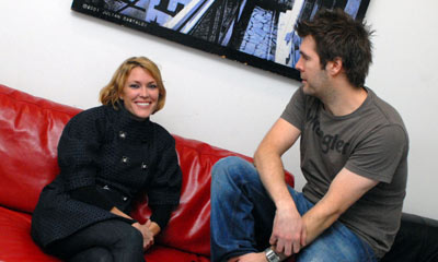 Cerys and Rhod before the performance
