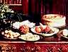 A recreation of an Elizabethan banquet at the Geffrye Museum