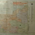 map showing principal prisoner of war camps across Europe