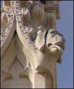Stonework on old building