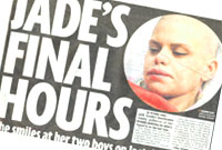 Rhan o ddalen flaen y Daily Mirror, Mawrth 16