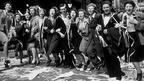 People dance in the streets of London on VE Day, 8 May 1945 