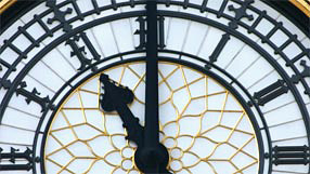 The clockface of Big Ben, Westminster