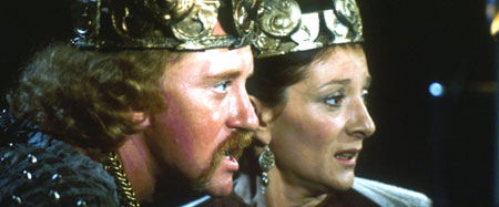Nicol Williamson as Macbeth and Jane Lapotaire as Lady Macbeth in the 1983 BBC TV Shakespeare production of Macbeth