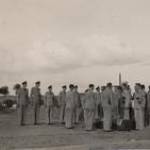 Hudson crashes into petrol dump in the act of taking off on a detachment prior to El Alemein. Photographs of the crash and the burial of the victims. Funeral of the poor lads who met their death in the Hudson Heliopolis.