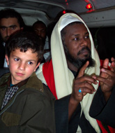 Sufi Muslims on a coach