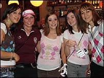 Students at the Pub Golf Fancy Dress night