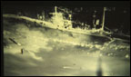 Ship on Normandy coast
