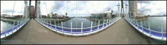 The Lowry bridge