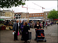 Bury St Edmunds market 