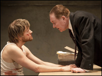 Marc Warrem and Russel Dixon in The Pillowman