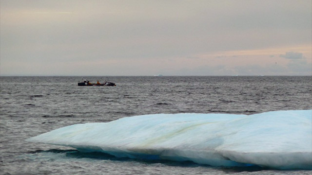 The Ice Boat At Sea