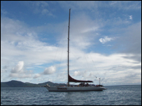 On board the Boomerang