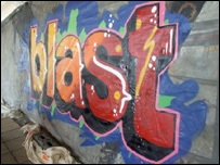 Blast graffiti