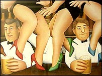 A Beryl Cook painting