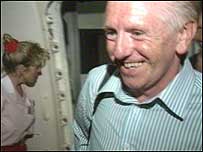 David on release from Iraq