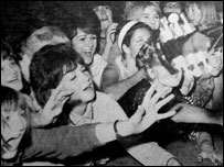 Kinks fans at the Neeld Hall in Chippenham