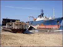 Pakistan breaking yard