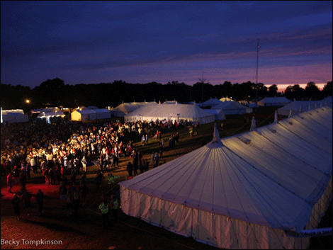 6,000 scouts from all over the world, Canada, the States, Eygpt, Nigeria have been taking part in a Jamboree in Windsor Great Park this week. 