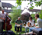 People's String Foundation in the beer garden