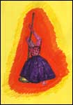 Cartoon Woman in dress