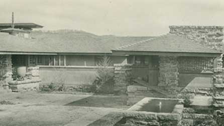 Cartref Frank Lloyd Wright - gyda diolch i Taliesin Preservation am y llun