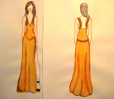 Mexican Inspired Evening Dress