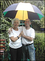 Alan and Carol in their Garden 
