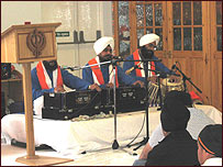 musicians in the gurdwara