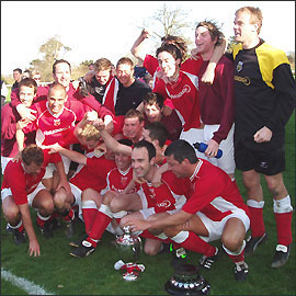 St. Peter celebrating their title win