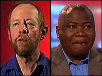 Images of Guy Kewney and Guy Goma