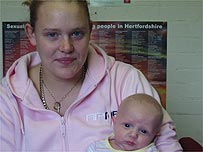 Krystal Porter and her daughter Chloe 
