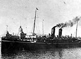 Black and white photograph of the SS Persia