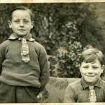 Brian and his brother Dennis, Hull,1939.