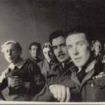 This is a picture of me, Leslie Angell, with my colleagues in the RAF. I'm the one holding the cup. This is a picture of me, Leslie Angell, with my colleagues in the RAF. I'm the one holding the cup.
