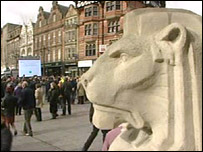 Old Market Square Lion, Speaker's Corner