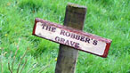 A robber's grave marker