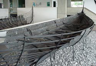 Photo of one of the Roskilde Viking ships