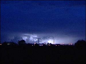 An electric storm in South Derbyshire