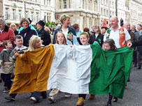 St Patrick's Day celebrations in London