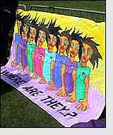 A poster remembering those who disappeared