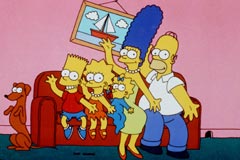 Springfields first family, The Simpsons.