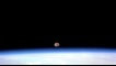 Moon set over the Earth