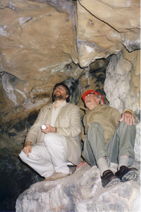 Pauk Bahn & Aubrey Manning in Church hole cave